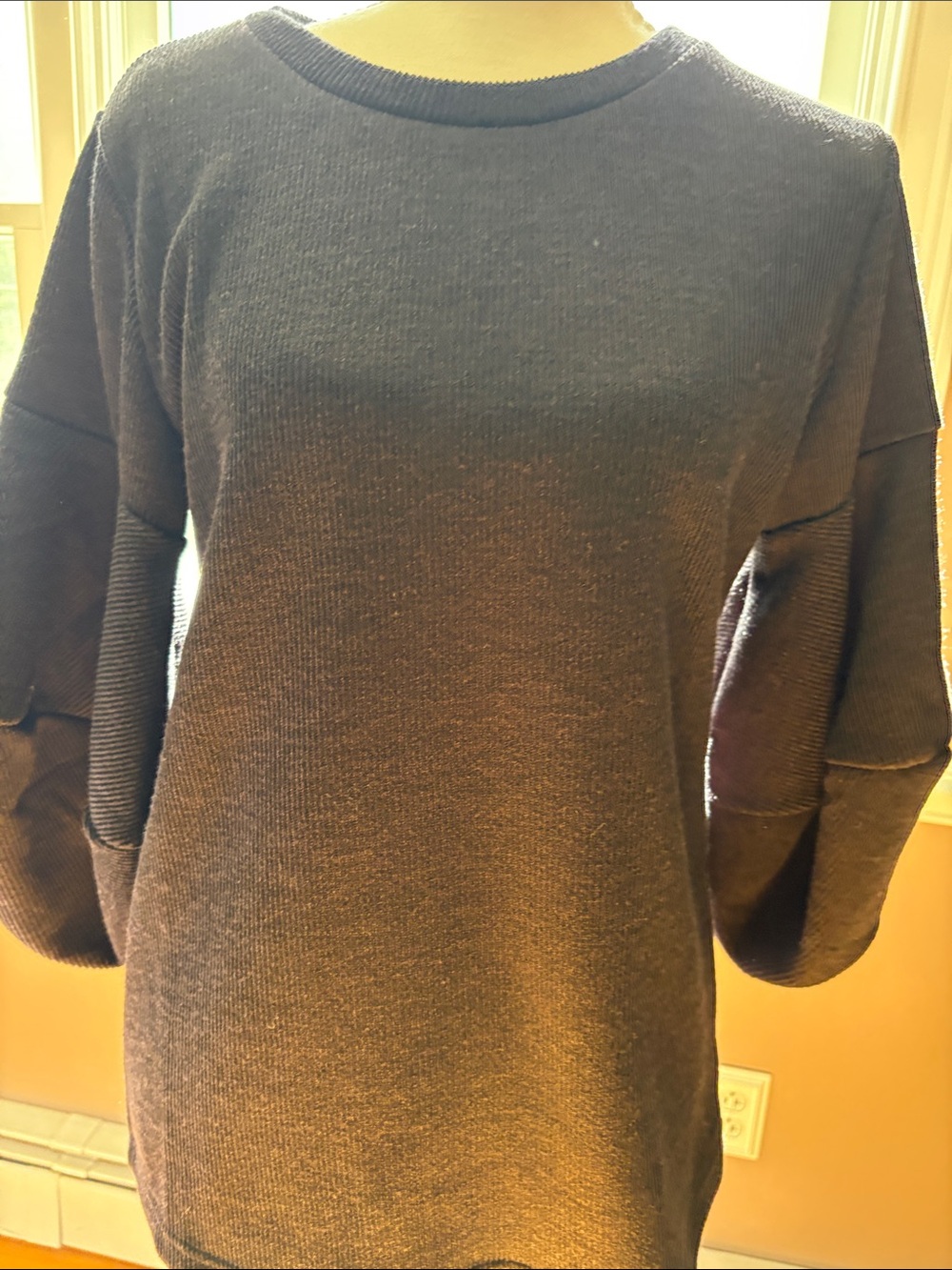 Marc Bouwer Black Scoop Neck Sweater